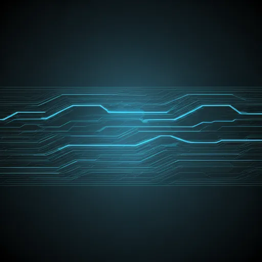High-speed fiber optic data streams — representing end-to-end automation and connected systems