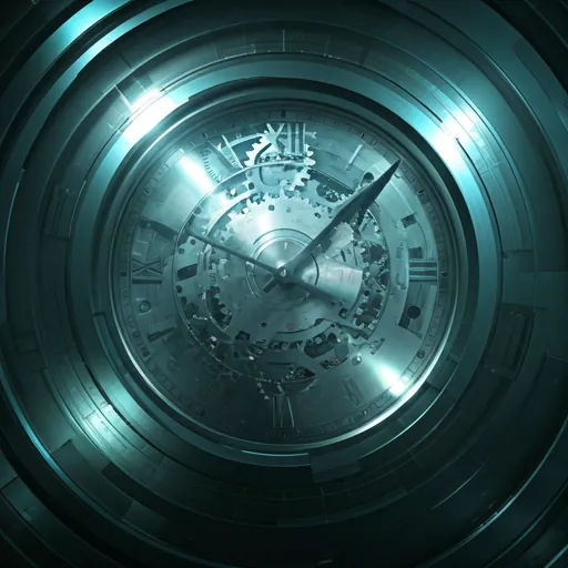 Abstract mechanical clockwork and gears in metallic blue lighting — representing precision custom automation and connected systems